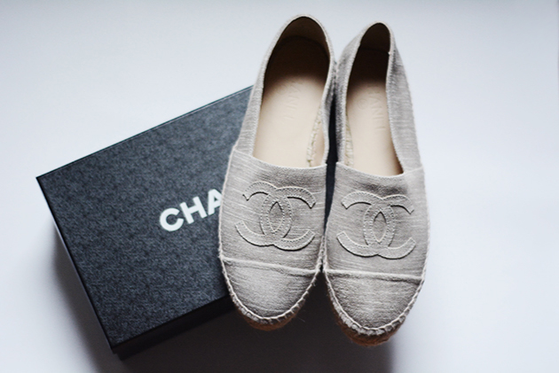 chanel espadrilles stoff