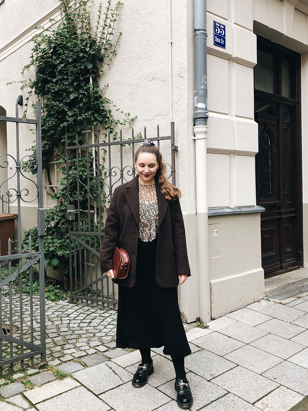 blazer dress with doc martens